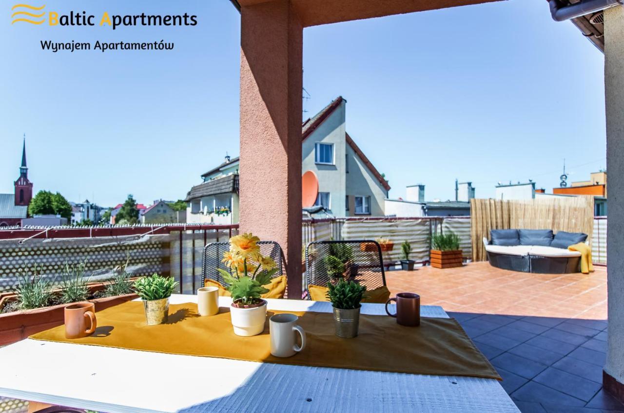 Baltic Apartments - Apartament Sloneczny Taras ชวีโนวิชแจ ภายนอก รูปภาพ
