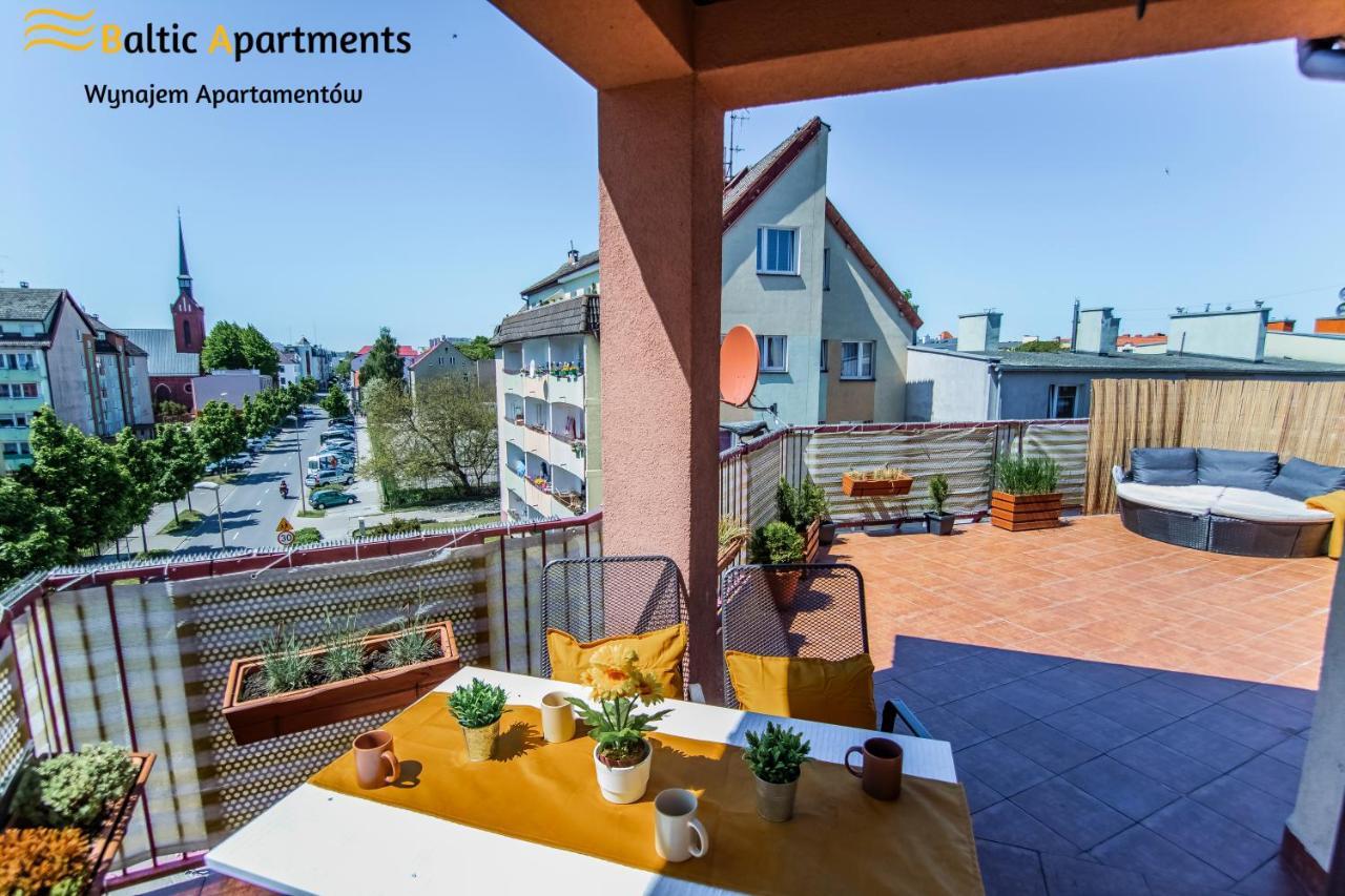 Baltic Apartments - Apartament Sloneczny Taras ชวีโนวิชแจ ภายนอก รูปภาพ